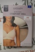 *Midnight Wire Free Comfort Bras (nude) 2pk Size: L ~34DD to 38C