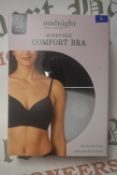 *Midnight Wire Free Comfort Bras 2pk (black, and grey) Size: L ~34DD to 38C