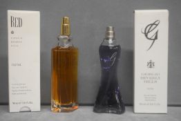 2x Giorgio 90ml Unused Testers - Red and G