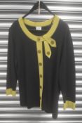 Roman Originals Black & Green Long Sleeve Jumper Size: L