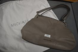 Michael Kors Raven Large Grey Leather Shoulder Bag with Dust Bag (authentic, pre used)