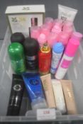 Quantity of Various Perfumed Body Sprays, Lotions, Shower Gels, etc. (tub not included)