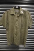 Rydell Green Short Sleeve Check Shirt Size: M 15-15.5” collar, 40” chest