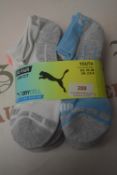 Puma Youth’s 10pr Low Cut Dry Cell Socks Size: 2.5-5