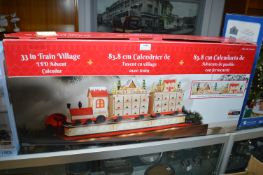 *Christmas LED Train Village Advent Calendar 33” long