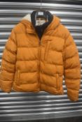 Soucal & Co. Orange Hooded Padded Jacket Size: S