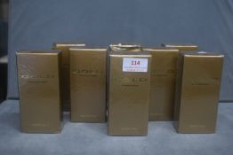 8x Gold 100ml Aftershaves & EDT's