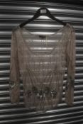 Milla Sequined Long Sleeve Top Size: 12