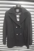 Next Black Wool Blend Jacket Size: 18 (new with tags)
