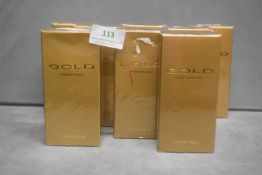 8x Gold 100ml Aftershaves & EDT's