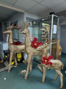 *3pc Christmas Reindeer Family ~5ft