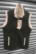Fabrazio Green & Cream Fleece Gillet Size: S