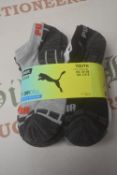Puma Youth’s 10pr Low Cut Dry Cell Socks Size: 2.5-5