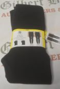 Tuff Black Fleece Tights/Leggings 2pk Size: 7-8 years