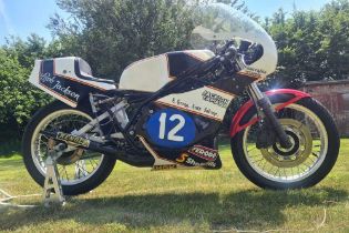 c.1979 Yamaha TZ250F Ex-Bob Jackson Spondon framed TZ250