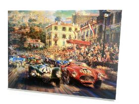 ‘Monaco 1952’ Deluxe Giclee Canvas Artwork by Alfredo de la Maria