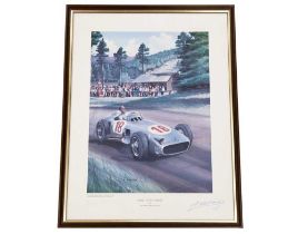 Tribute To Fangio by Richard Wheatland (Signed)