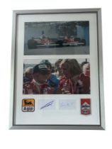 James Hunt & Niki Lauda 'Rivals' Autograph Presentation No Reserve