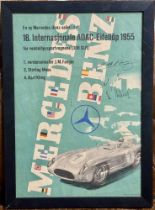 Signed Mercedes-Benz Grand Prix Victory Handbill Poster