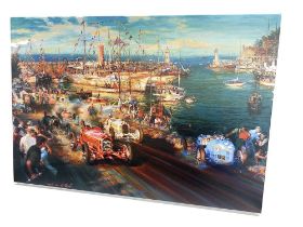 ‘Monaco Meets Monza’ Deluxe Giclee Canvas Artwork by Alfredo de la Maria