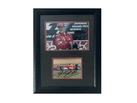Michael Schumacher Ferrari Autograph Presentation No Reserve