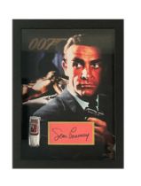 Sean Connery Signed Production with DB5 Model