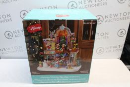 1 BOXED 1.25FT (38CM) DISNEY ANIMATED HOLIDAY TOY SHOP WITH LIGHTS AND MUSIC RRP Â£129