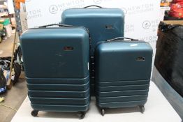 1 ROCK HARDCASE SUITCASE - 3 PIECE SET RRP Â£199