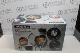 1 BOXED TRAMONTINA 11-PIECE NON-STICK COOKWARE SET RRP Â£149 (EXCELLENT CONDITON)