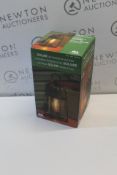 1 BOXED EVERGREEN 14â€ FRANKLIN SOLAR LED LANTERN VINTAGE GLASS DESIGN RRP Â£35.99