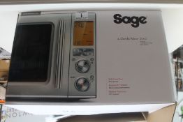 1 BOXED SAGE 32 LITRE 1100W THE COMBI WAVE 3 IN 1 MICROWAVE IN BLACK STAINLESS STEEL