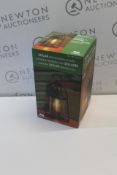 1 BOXED EVERGREEN 14â€ FRANKLIN SOLAR LED LANTERN VINTAGE GLASS DESIGN RRP Â£35.99