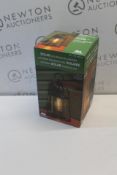 1 BOXED EVERGREEN 14â€ FRANKLIN SOLAR LED LANTERN VINTAGE GLASS DESIGN RRP Â£35.99
