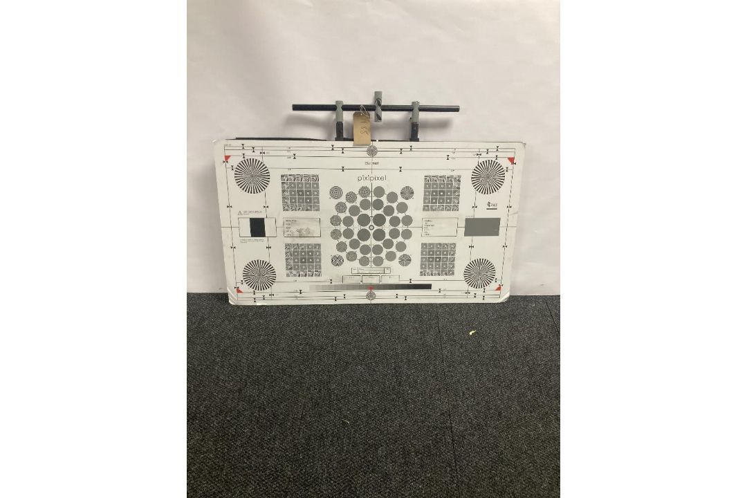 Unbranded Camera Focus And Resolution Chart With Top Hanging Bracket - Image 1 of 3