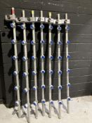 (7) Doughty internally wired 6x16A Power output Scaffold Poles