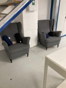 (2) Fabric Upholstered Armchairs