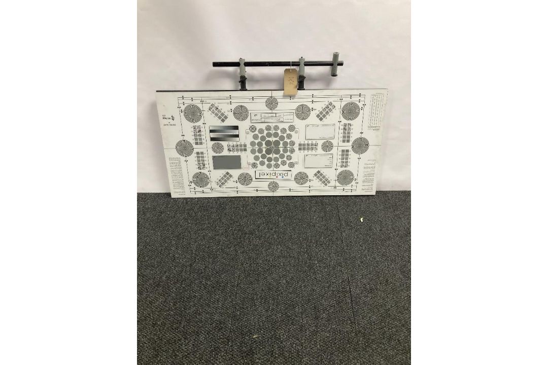 Unbranded Camera Focus And Resolution Chart With Top Hanging Bracket - Image 1 of 3
