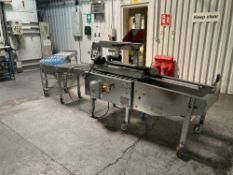 Soco Systems T-10 Case Sealer & Gravity Fed Conveyors