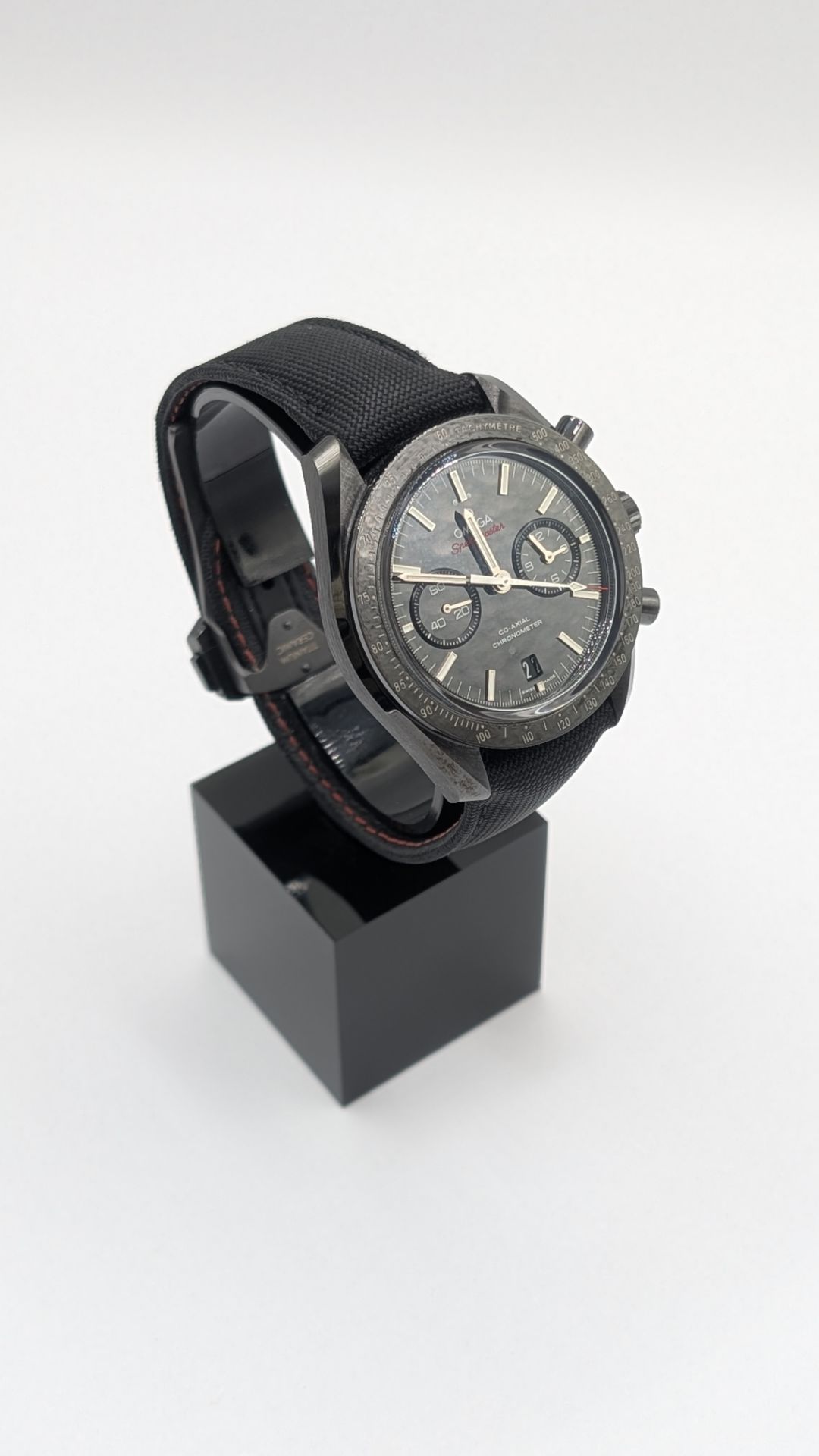 Omega Speedmaster Dark Side of the Moon Black Ceramic, Coated nylon fabric strap - Image 2 of 13