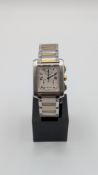 Cartier Tank Francaise 2303 Chronoflex, Stainless steel bracelet
