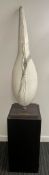 ''Continuita'' Marble Sculpture by Sibylle Pasche
