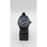 IWC Big Pilot Top Gun IW502001 Automatic 46mm, Black calfskin strap