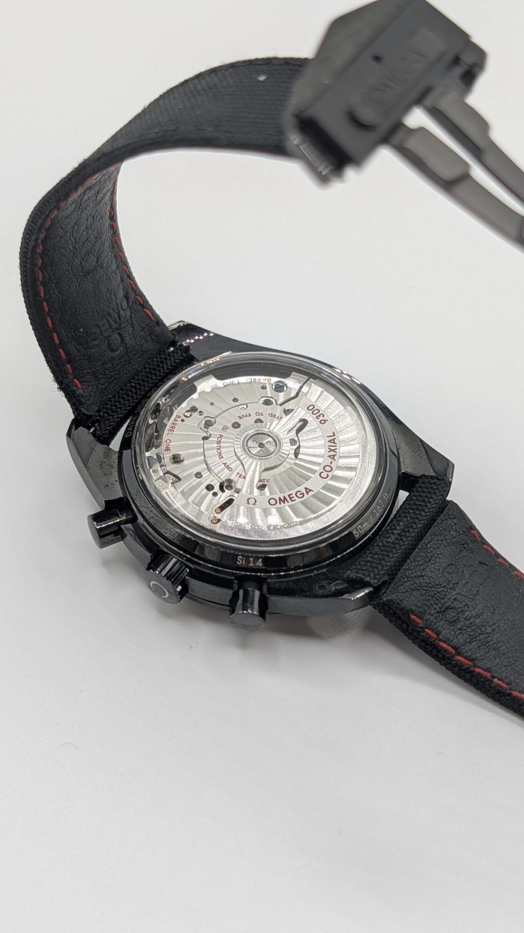 Omega Speedmaster Dark Side of the Moon Black Ceramic, Coated nylon fabric strap - Image 8 of 13