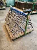 Mobile two sided slot rack trolley