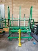 (2) Stillages Direct freefall glass trolleys