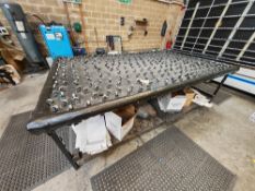 Layup table with pneumatic clamping system