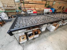 Layup table with pneumatic clamping system
