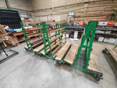 (3) Mobile layup trolleys