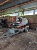 Indispension two-axle trailer complete with: