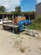 Vikings trailers airport trailer complete with rail attachments
